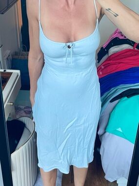 Wilfred bellow midi dress - 00 - light blue